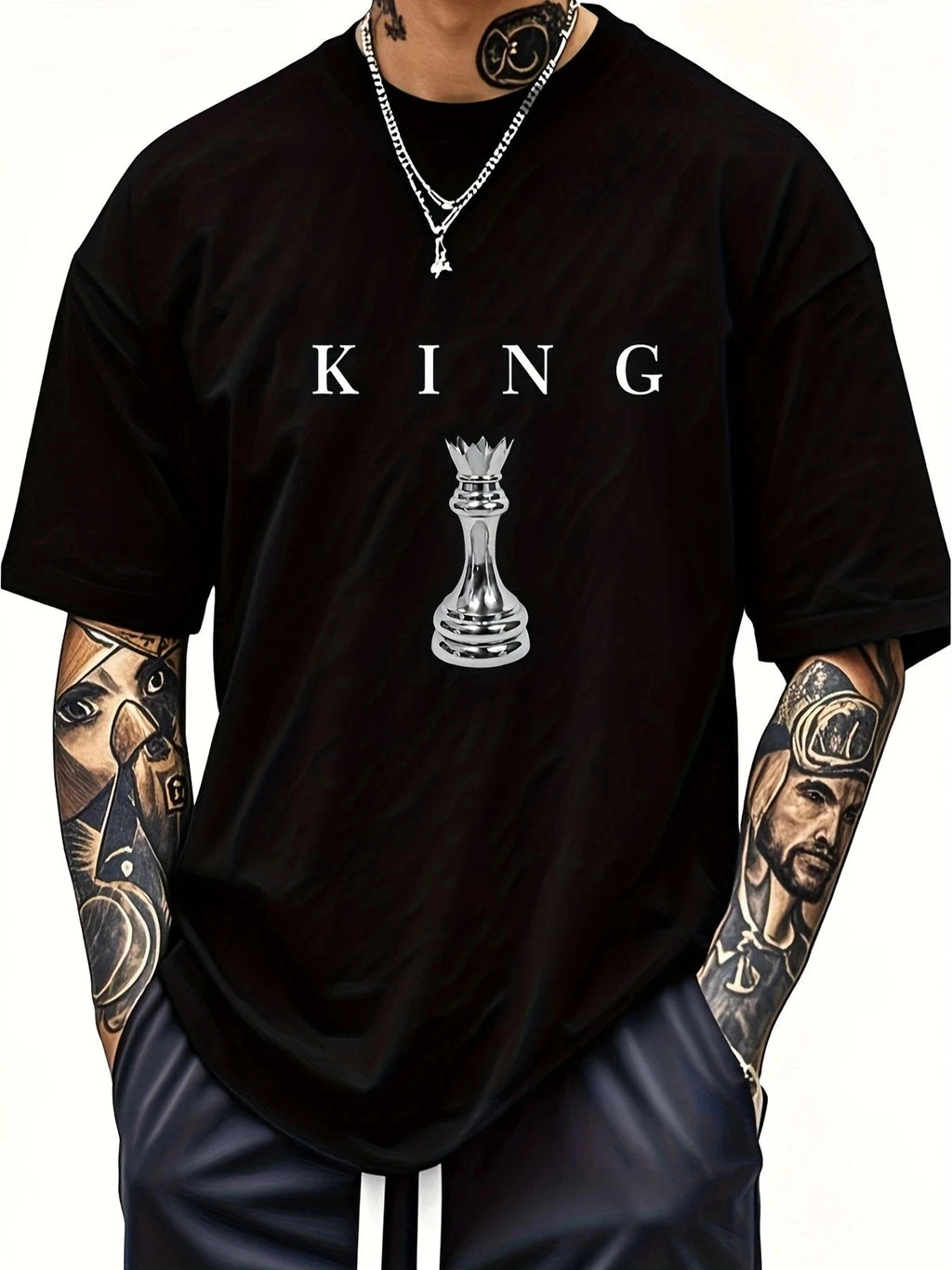 Chess King T-Shirt | Minimalist Urban King Graphic Tee