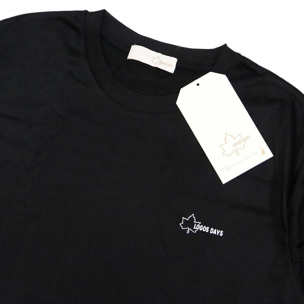 New LOGOS DAYS Outdoor Men s Simple Casual Short Sleeve T shirt Black