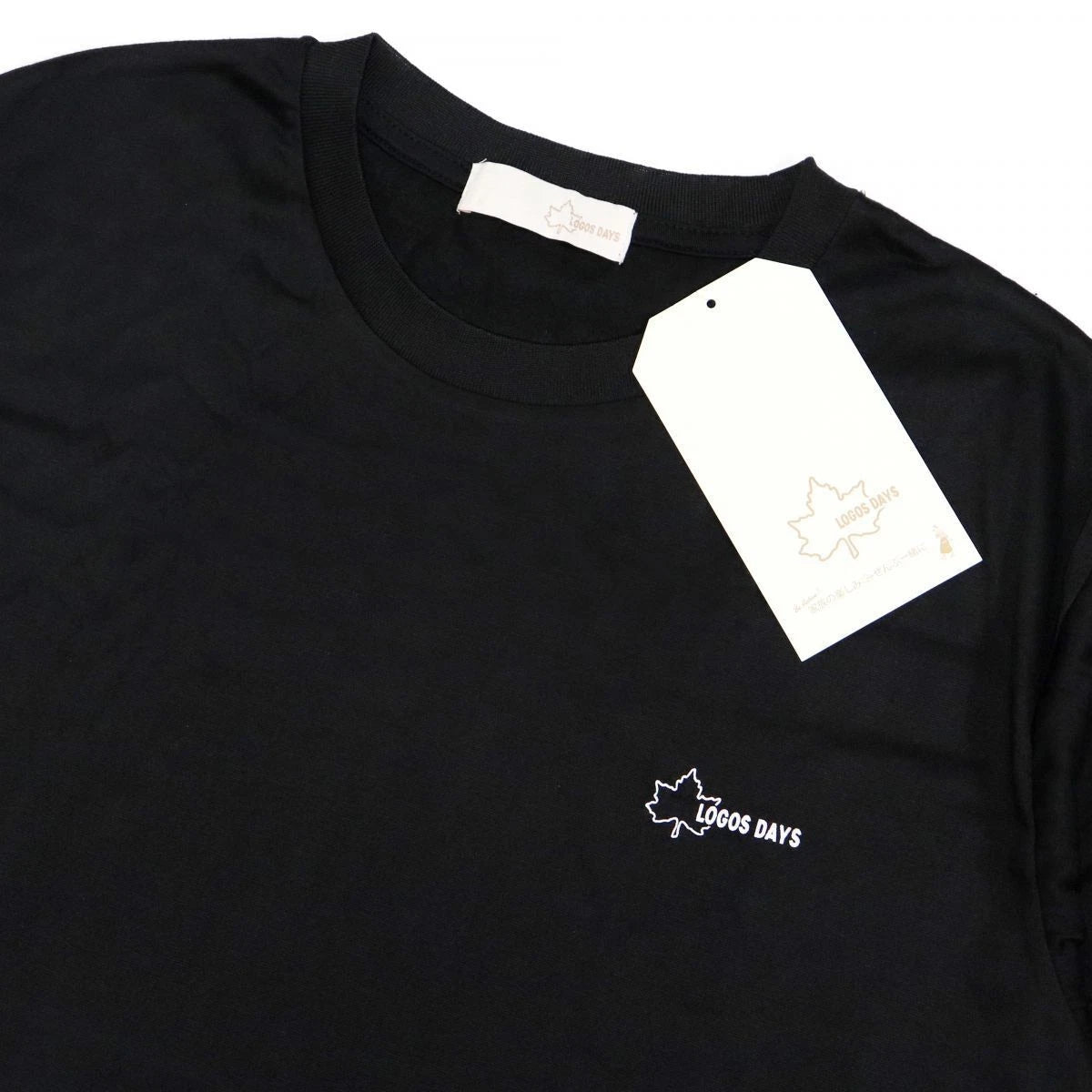 New LOGOS DAYS Outdoor Men s Simple Casual Short Sleeve T shirt Black
