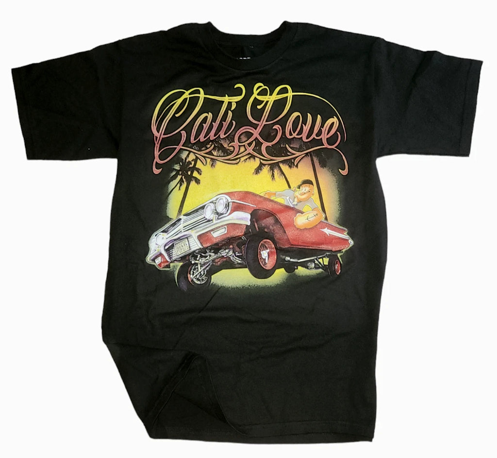 Popeye the Sailor Men's T-shirt  Classic Car Vintage Cartoon -100% Cotton -NEW