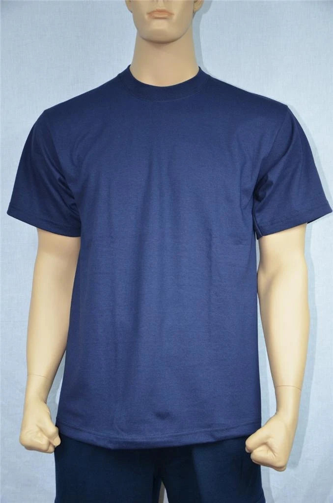 3 NEW SHAKA WEAR SUPER MAX HEAVY WEIGHT T-SHIRTS NAVY BLUE TEE PLAIN S-5XLT