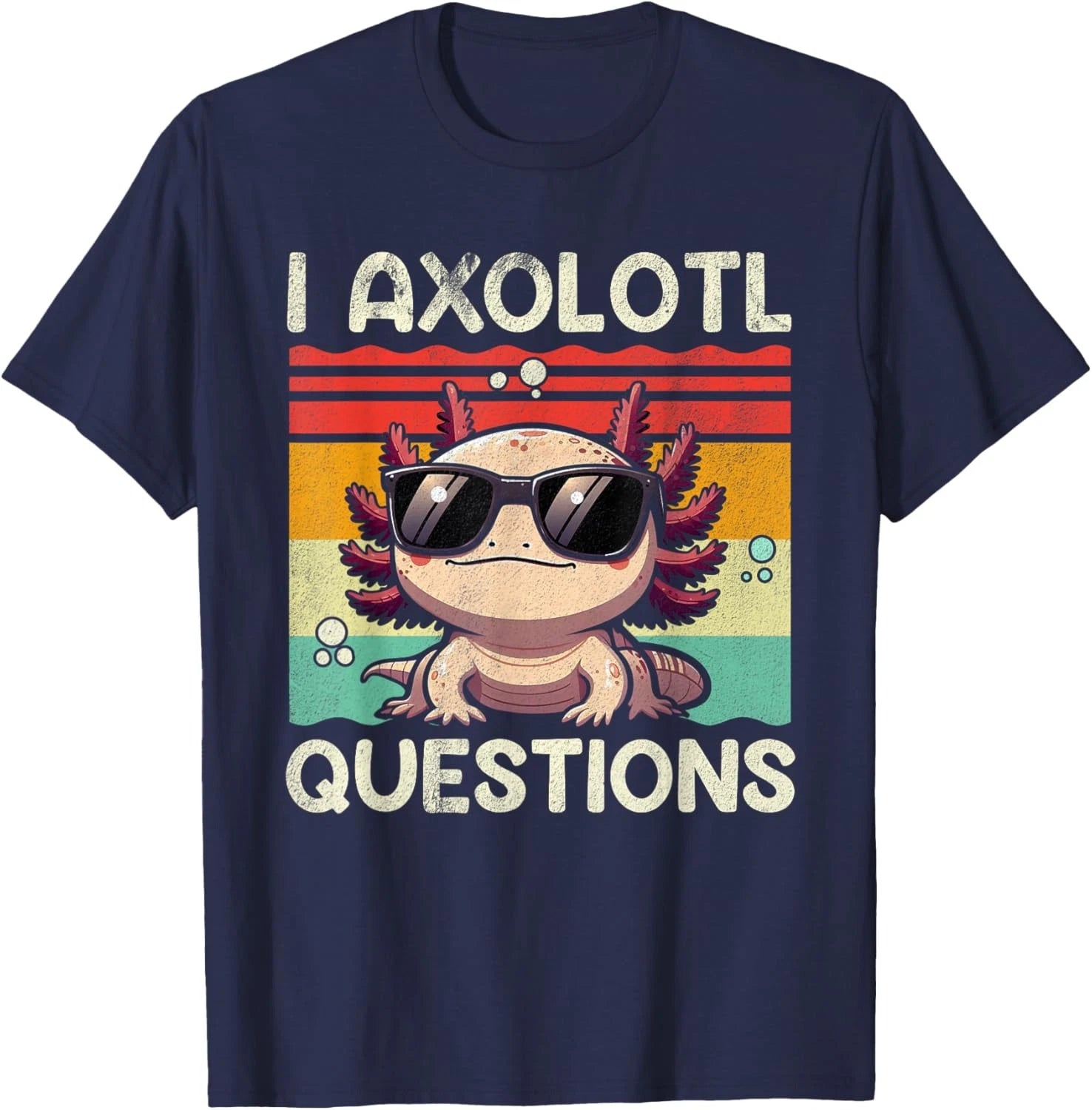 I Axolotl Questions Shirt Adults Kids Retro Vintage Unisex T-Shirt
