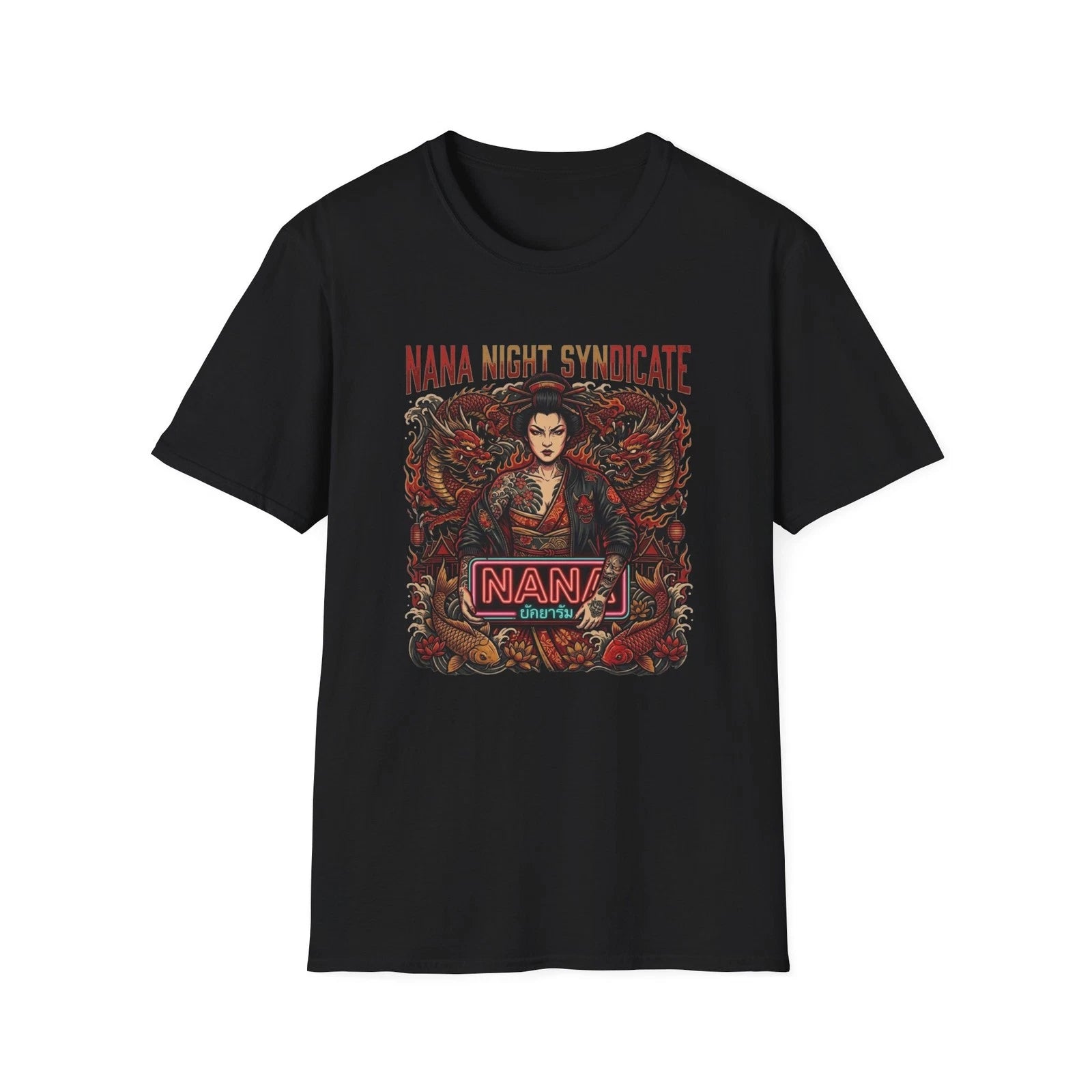 Bangkok Nightlife T-Shirt Nana Night Syndicate Thailand Party Graphic Tee Gift