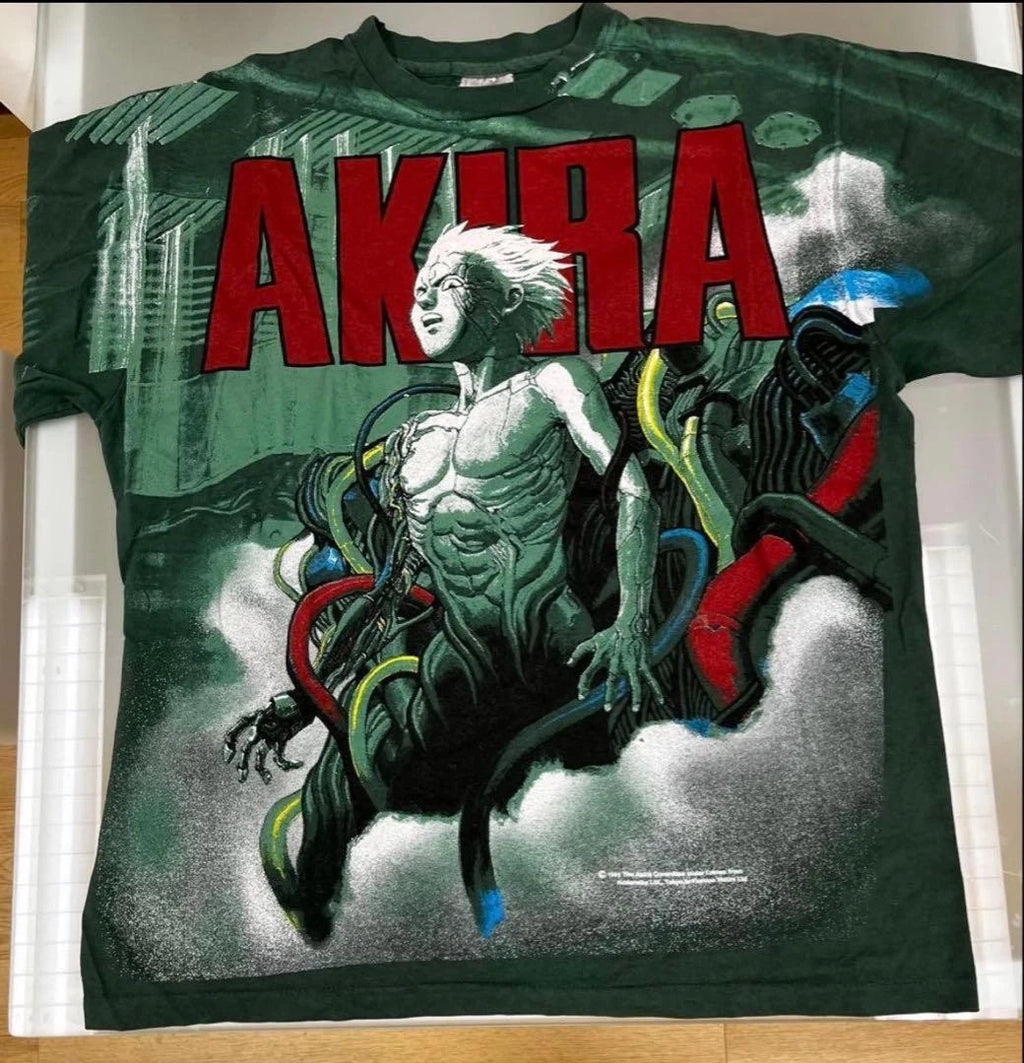 Vintage 90s Akira Anime Graphic T Shirt  Rare black XL  Extremelyrare excellent