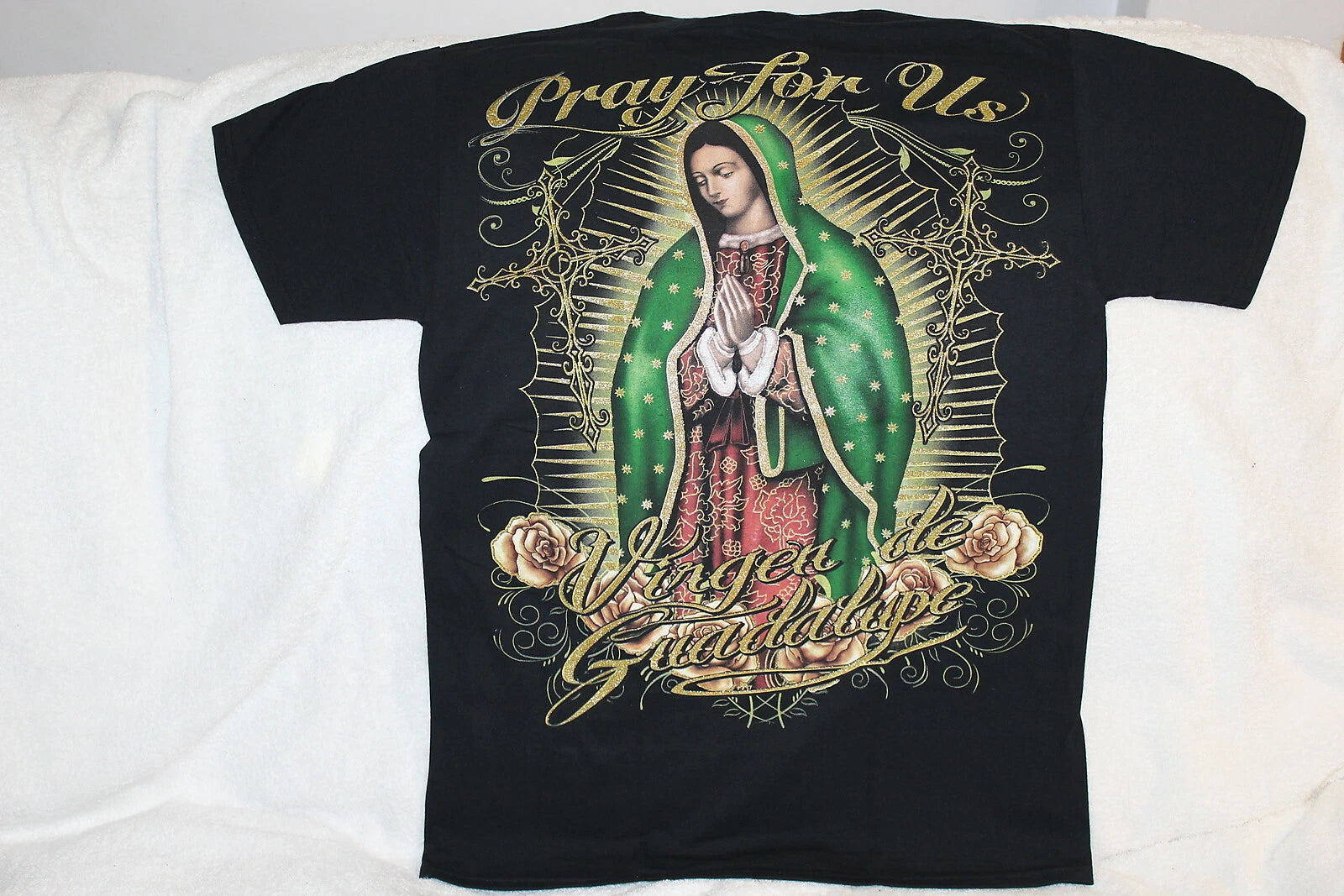 OUR LADY OF GUADALUPE PRAY FOR US VIRGEN DE GUADALUPE T-SHIRT SHIRT