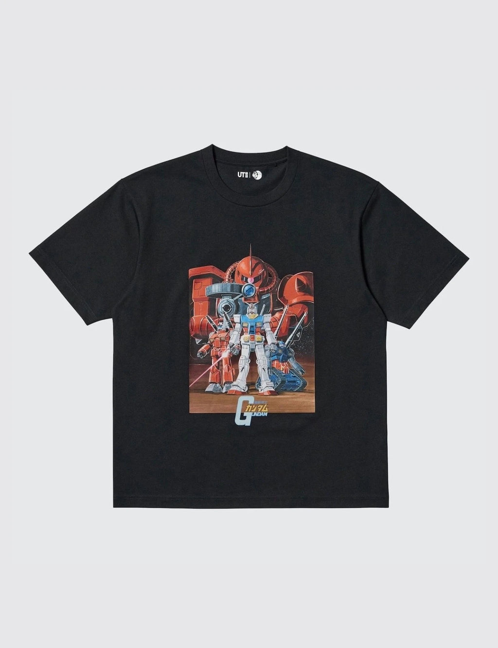 Uniqlo Mobile Suit Gundam 45th Anniversary UT T-Shirt XXL Anime Manga Black NEW