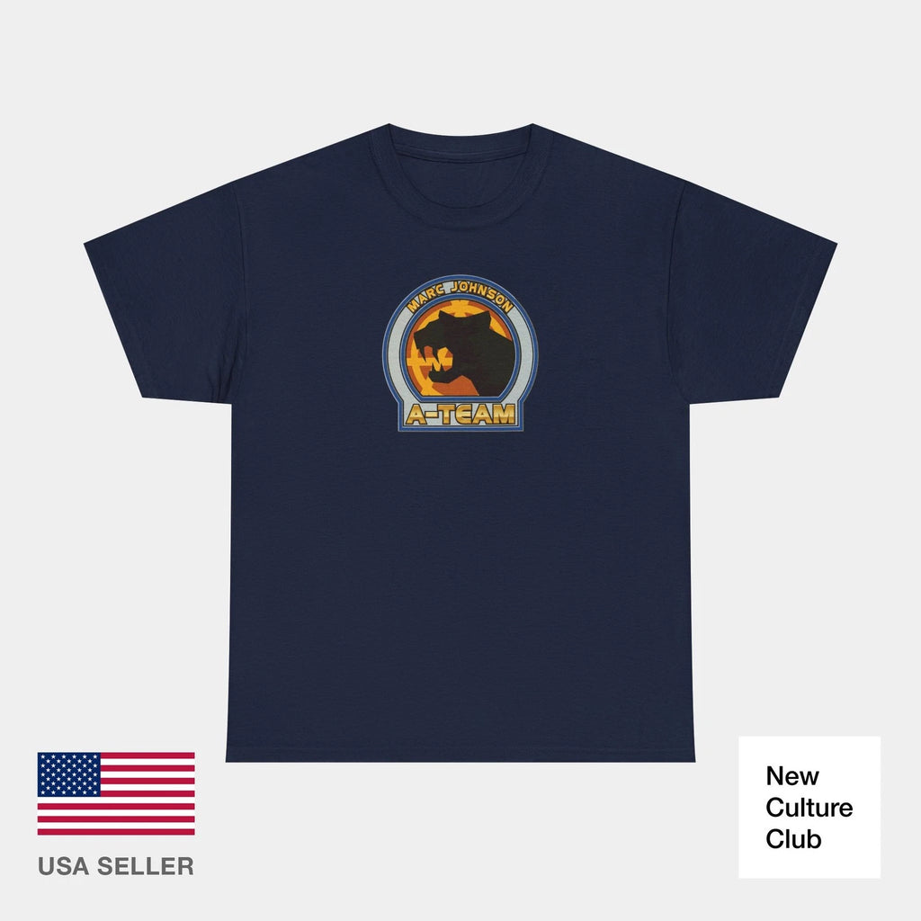 90s A-Team Skateboard Marc Johnson Crest 1997 Panther T-Shirt Print - v.2025.11