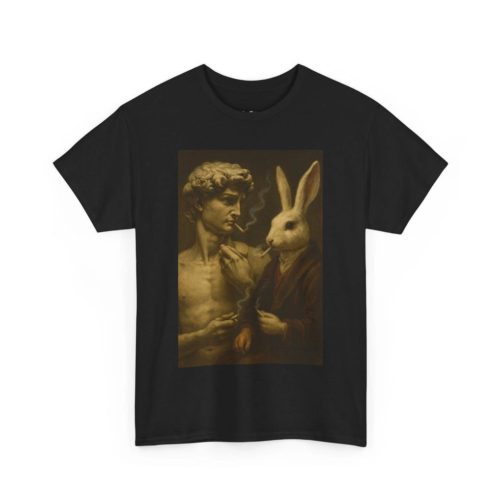 Vintage Michelangelo David Weed Easter Bunny Unisex Tee Shirt, T-Shirt, Stoner