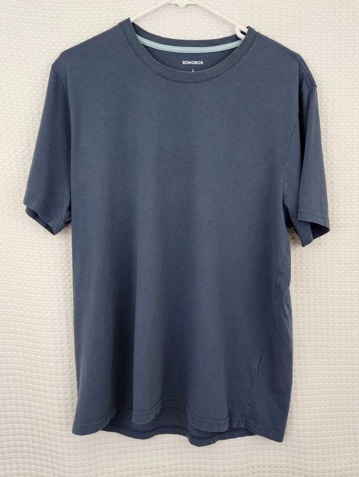 Bonobos Forever Soft Tee Organic Cotton T Shirt Blue Gray Large Casual Comfy