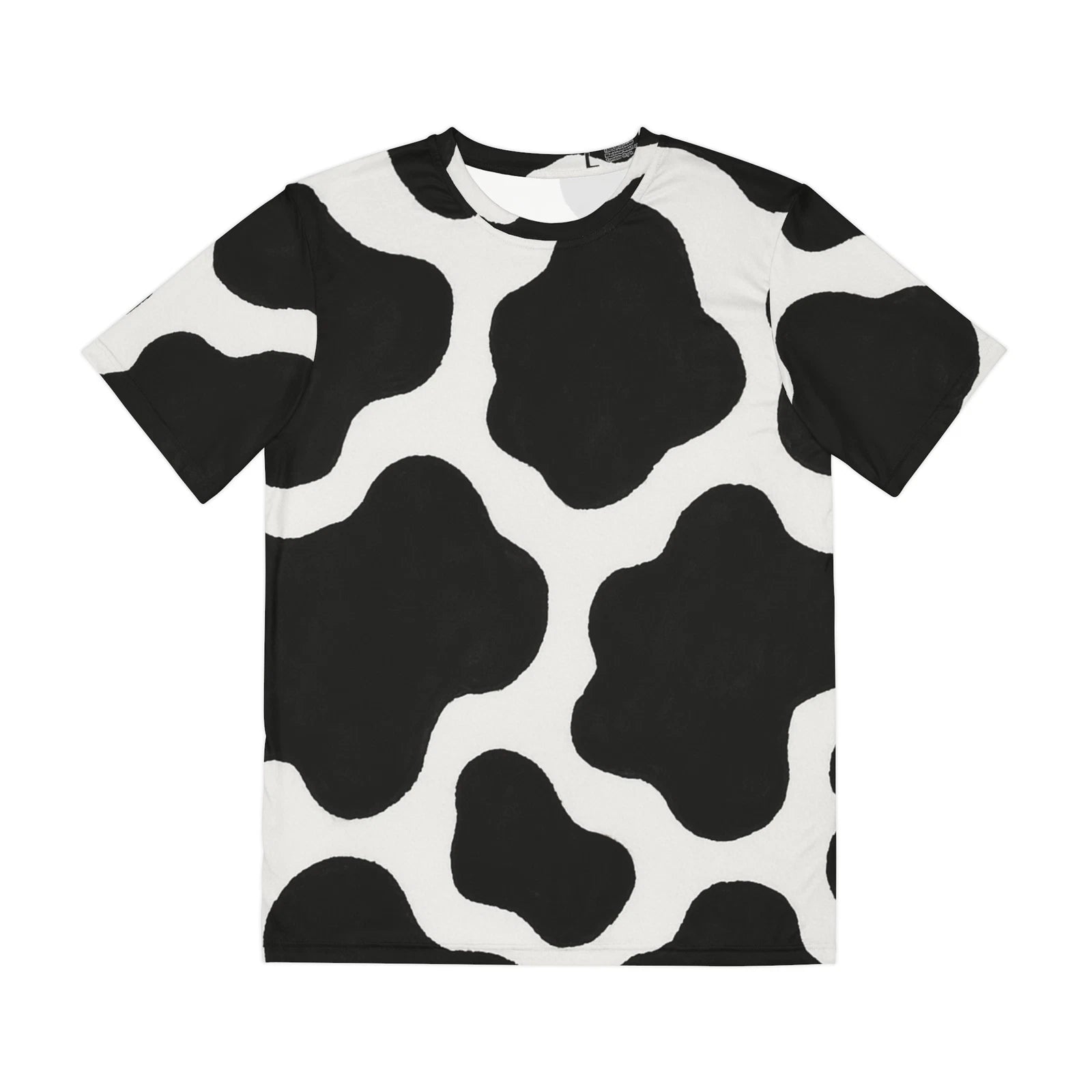 All Over Print T Shirt Inked Simple Cow Spot Pattern