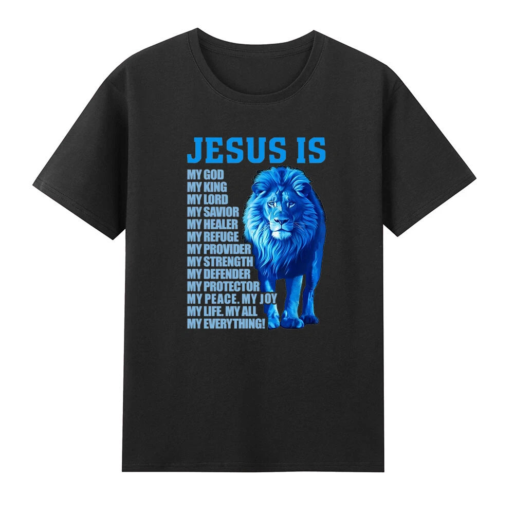 Lion Jesus Is My God King, Lord, and Savior Christian FaithChristianity T-Shirt