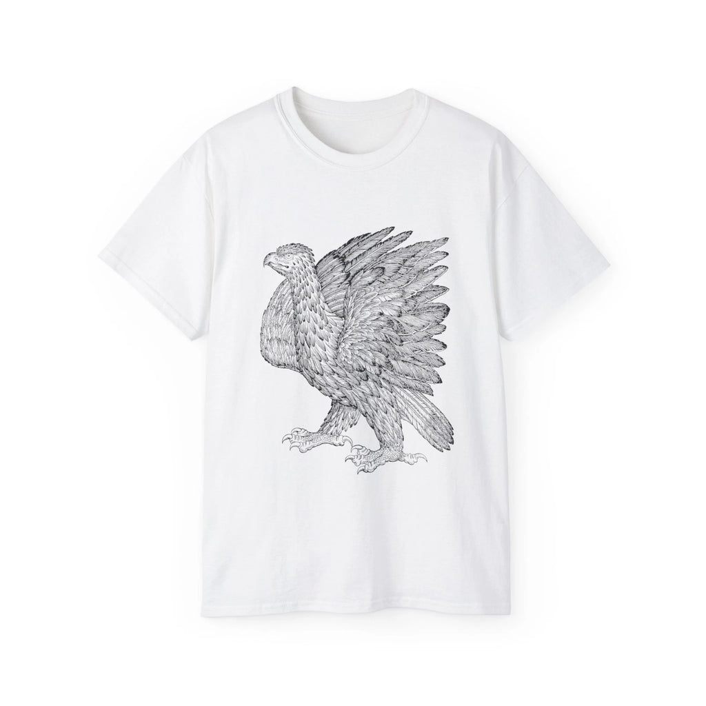 Eagle Bird Animal Ornithology Line Art | Custom Graphic T-Shirt