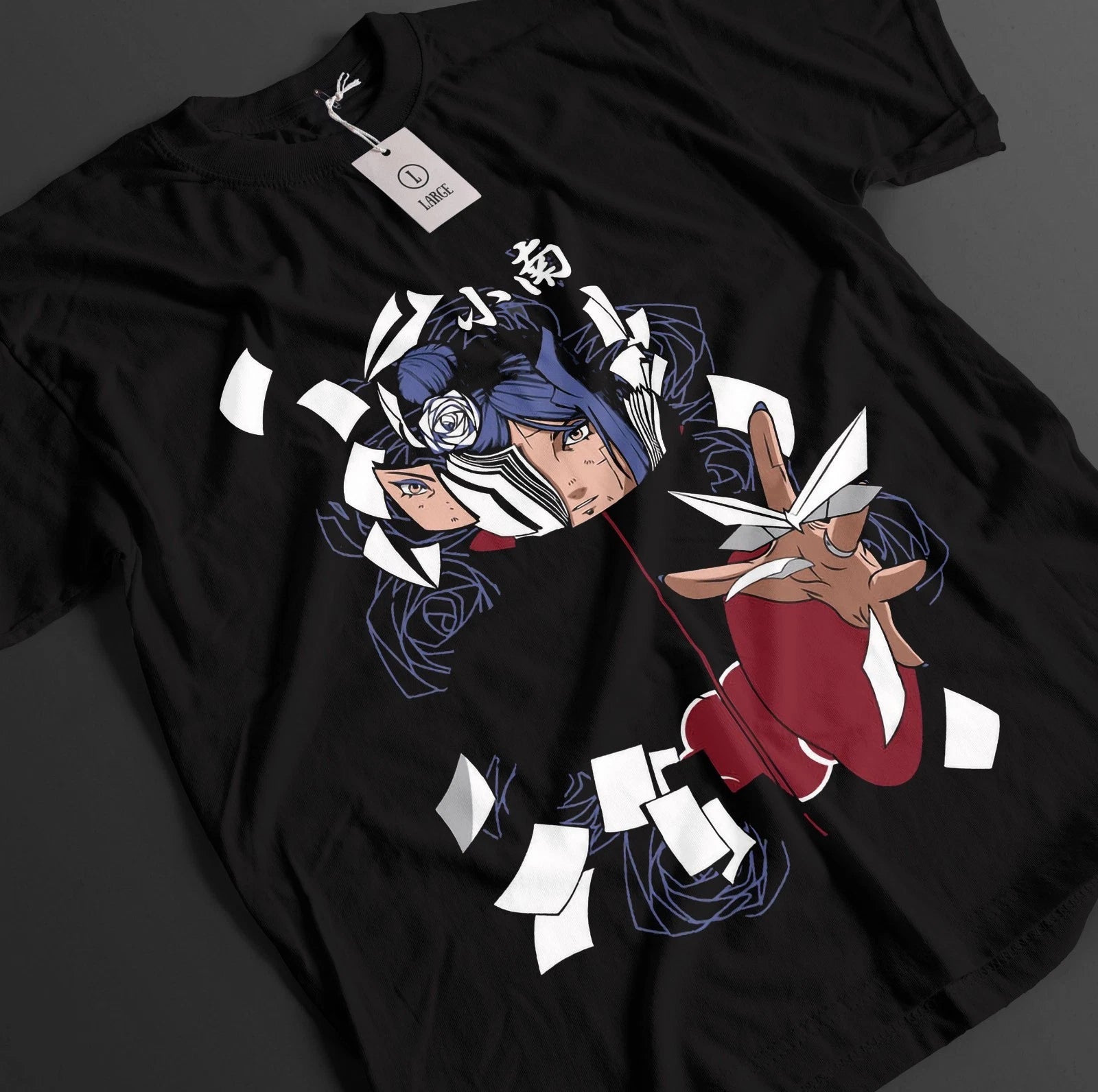 Naruto Shirt Konan T-Shirt Akatsuki Tshirt Anime Nagato Top Pain Unisex Tee