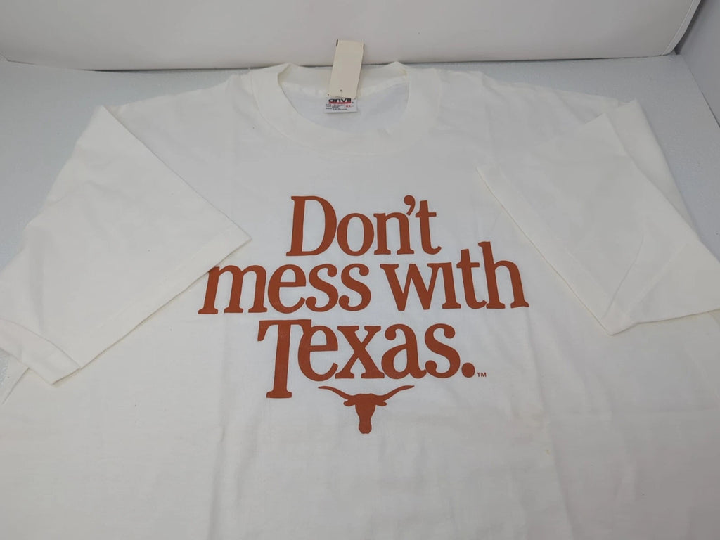 Vintage 90s Don't Mess With Texas T Shirt Men XL Single Stich Made In The USA