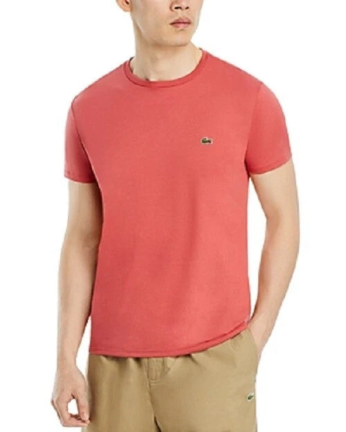 Lacoste Men's Classic Crew Neck Soft Pima Cotton T-Shirt, Gelato, L