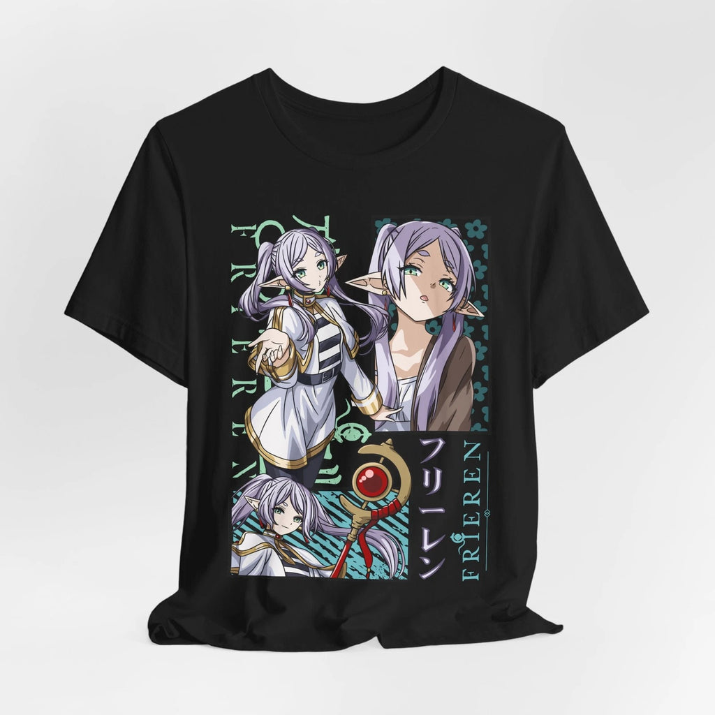 Custom Frieren inspired Anime Character Tee | Manga Portrait Collage T-Shirt