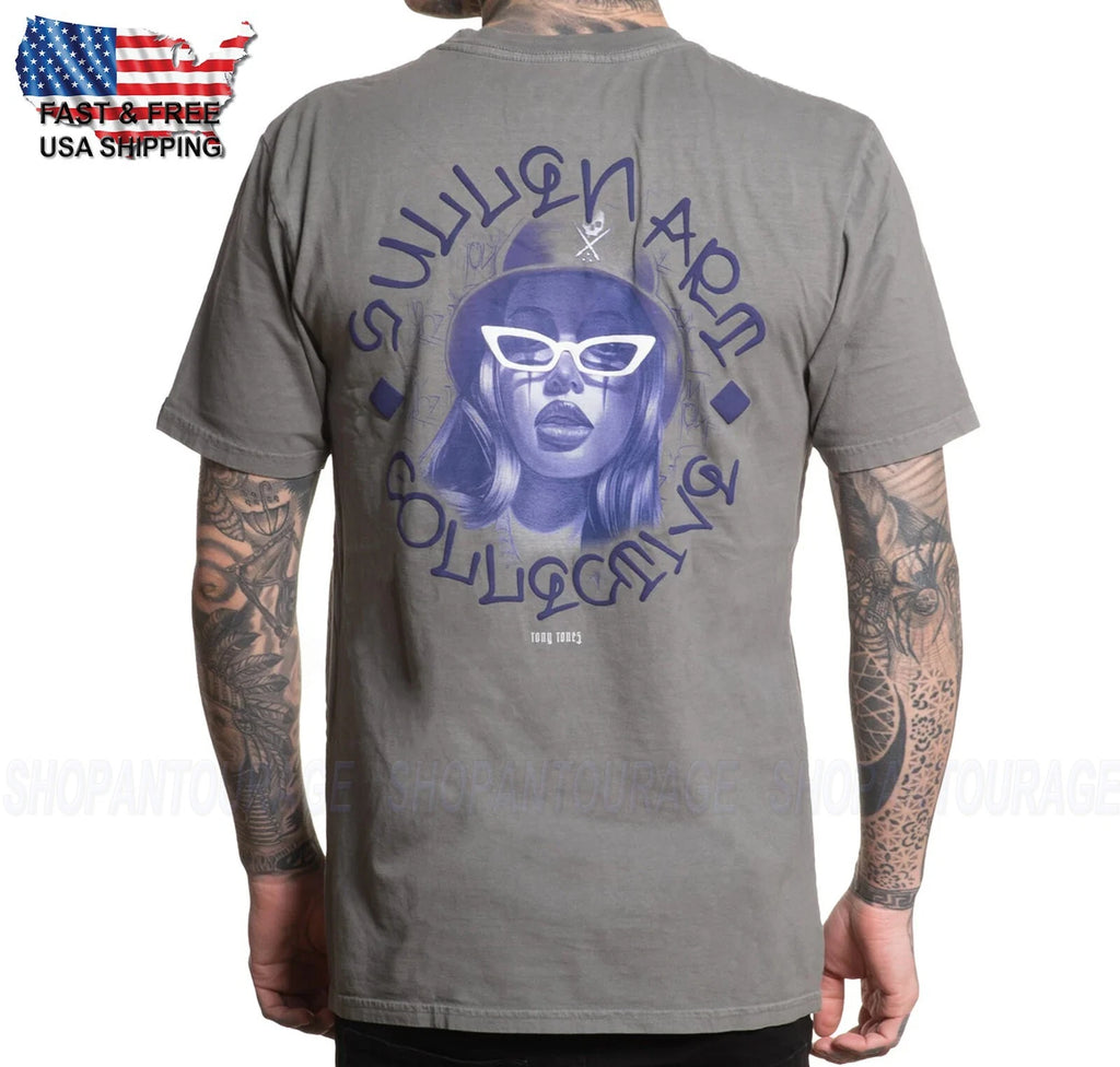 Sullen Art Collective Tony Tonez Premium SCM7335 Manga Corta T-Shirt para Hombre