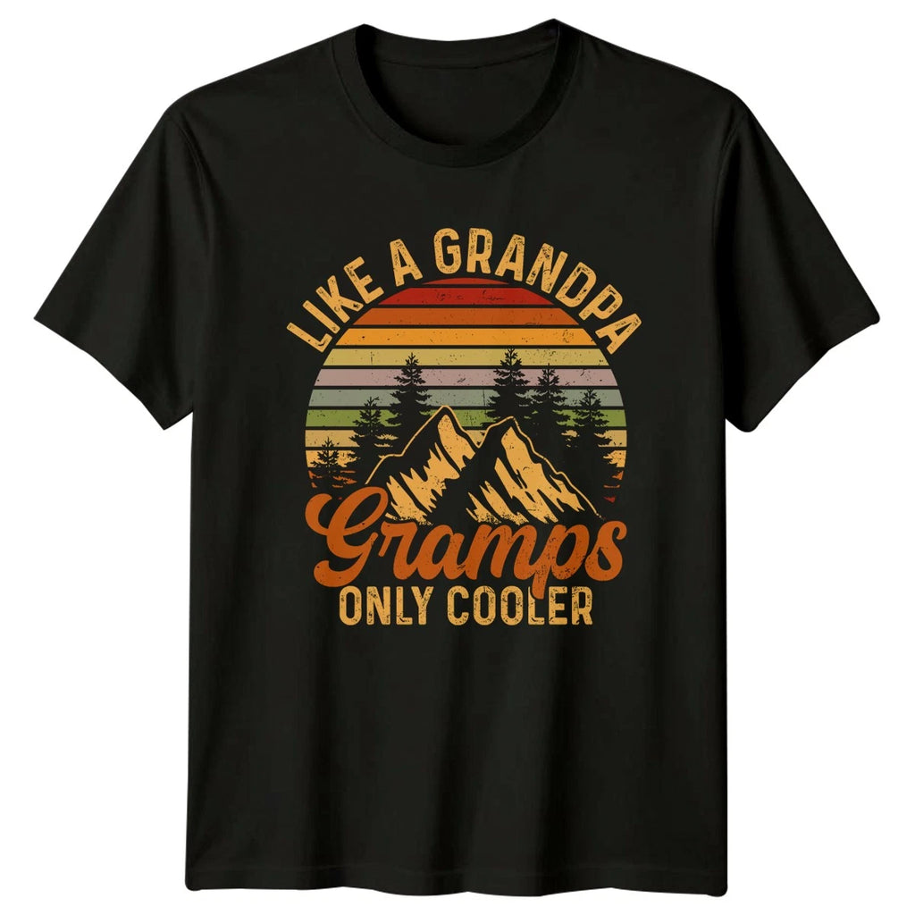 Like A Grandpa Gramps Only Mens T-Shirt Grandpa Family Fathers Day Gift For Him