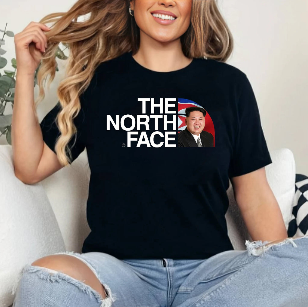 The Nrth Face Funny T-Shirt, Funny Parody North Korea Retro Kids Adult Tee Top