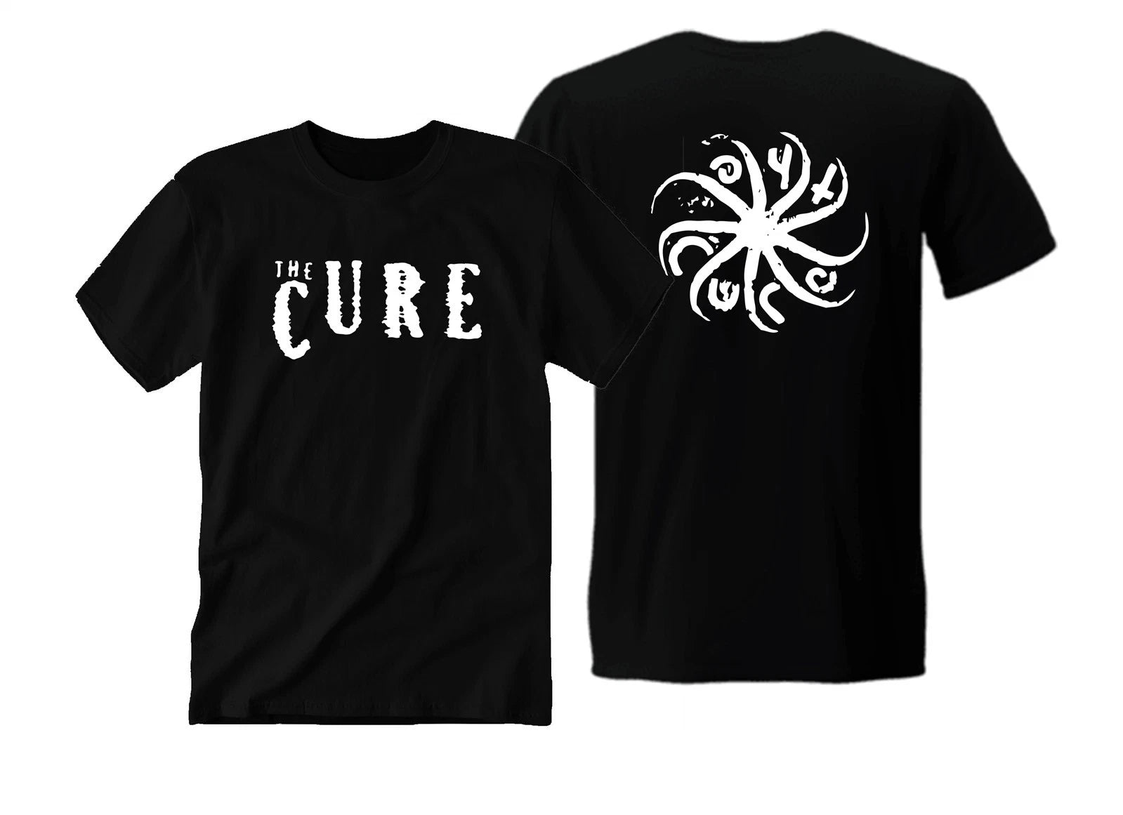 Thɘ Curɘ 80's Classic Rock T-Shirt Unisex Double-Sided Print for Kids & Adults