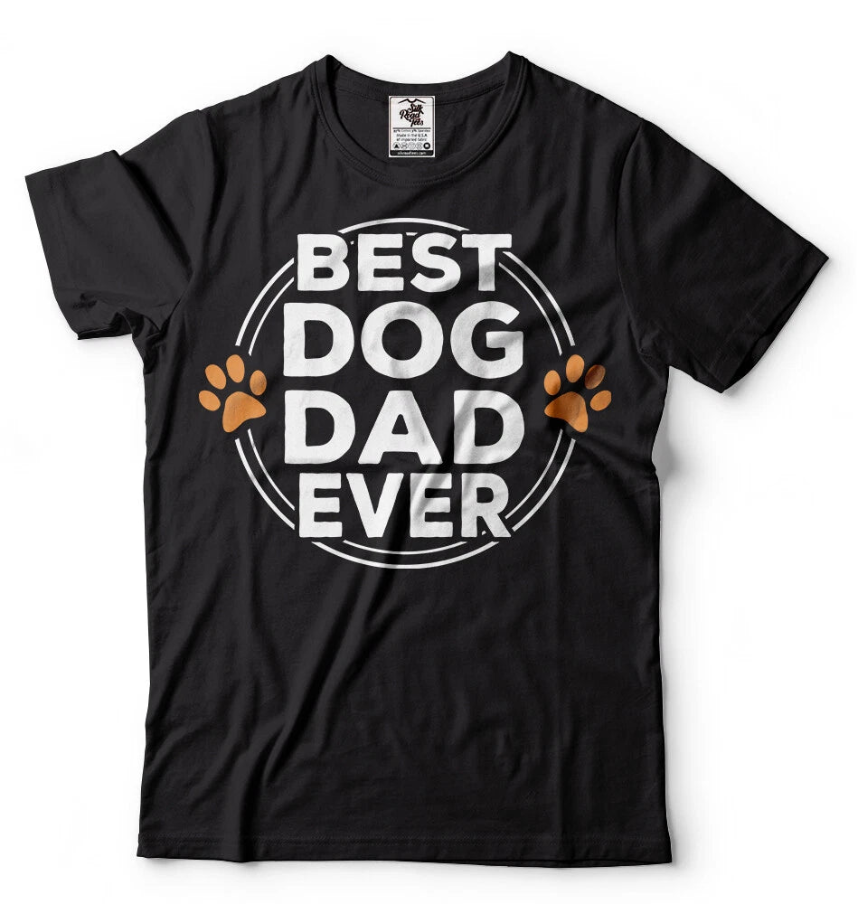 Dog Dad T-shirt Dogfather Shirt Dog Lover Pet T-shirt Mens Gift Fathers day Tee