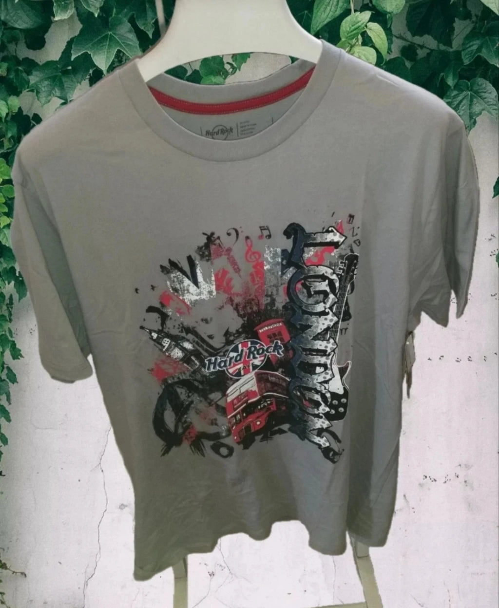 Grey Hard Rock Cafe Tshirt London xxl 23 ins pit to pit