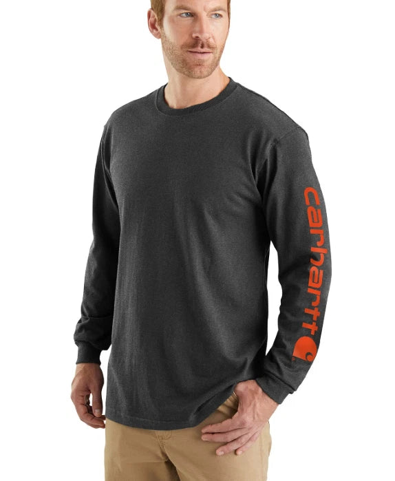 CARHARTT MEN'S K231 LONG SLEEVE SIGNATURE GRAPHIC TEE-26 COLOR OPTS!!!