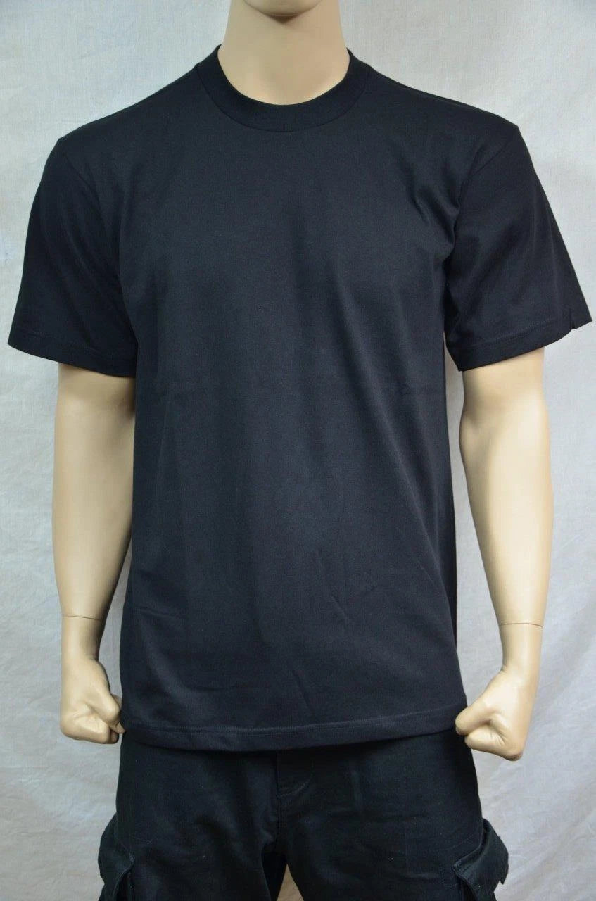 3 NEW PRO5 SUPER HEAVY WEIGHT T-SHIRT BLACK TEE PLAIN BLANK COTTON S-7XL