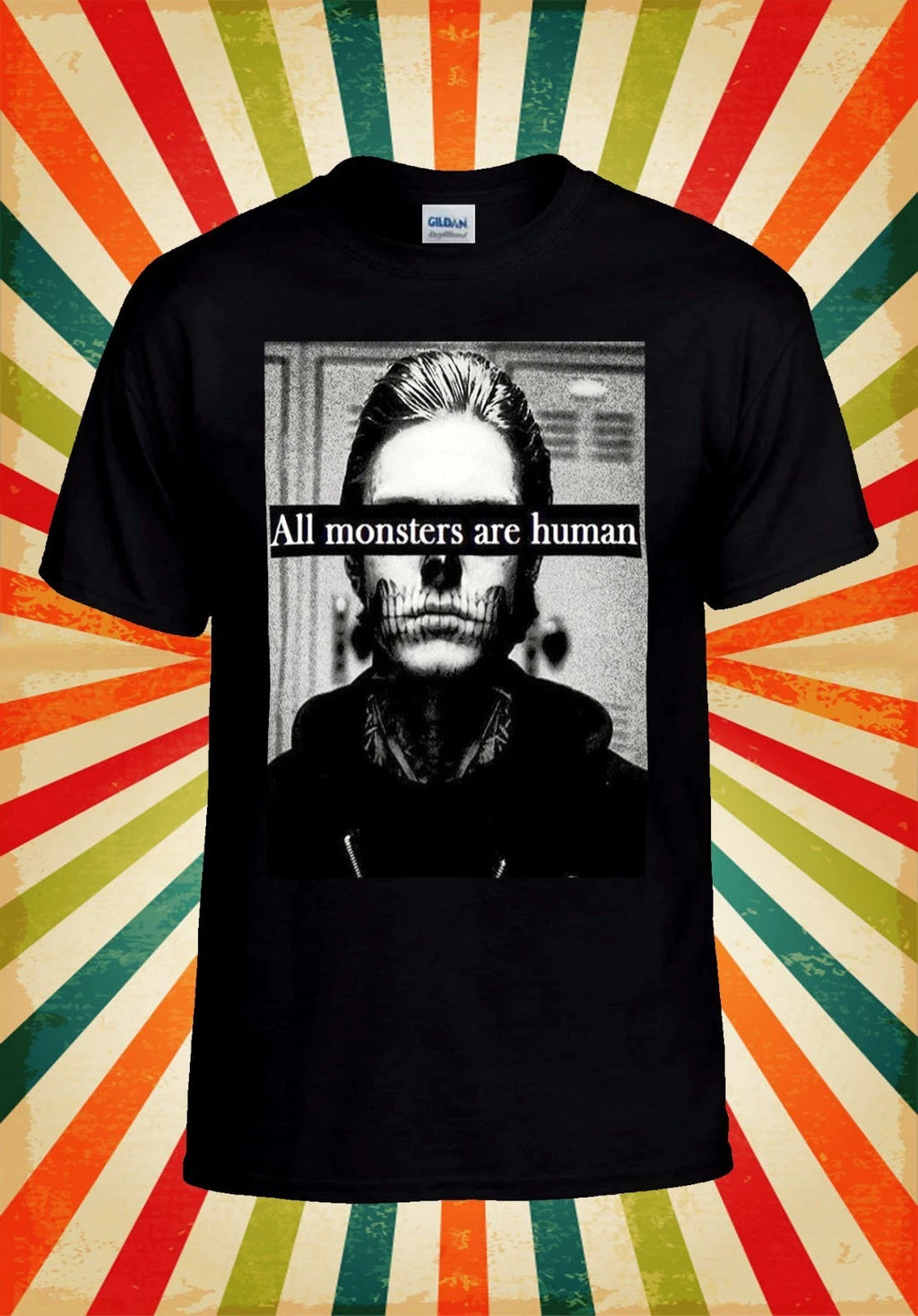 All Monsters Are Human Funny Hipster Men Women Vest Tank Top Unisex T Shirt 1321