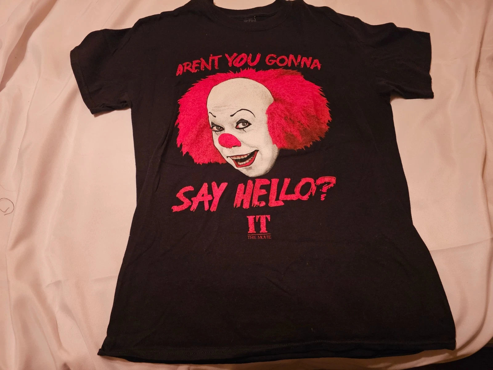 It 1990 Tim Curry Pennywise Horror Movie Shirt - Adult Size Medium