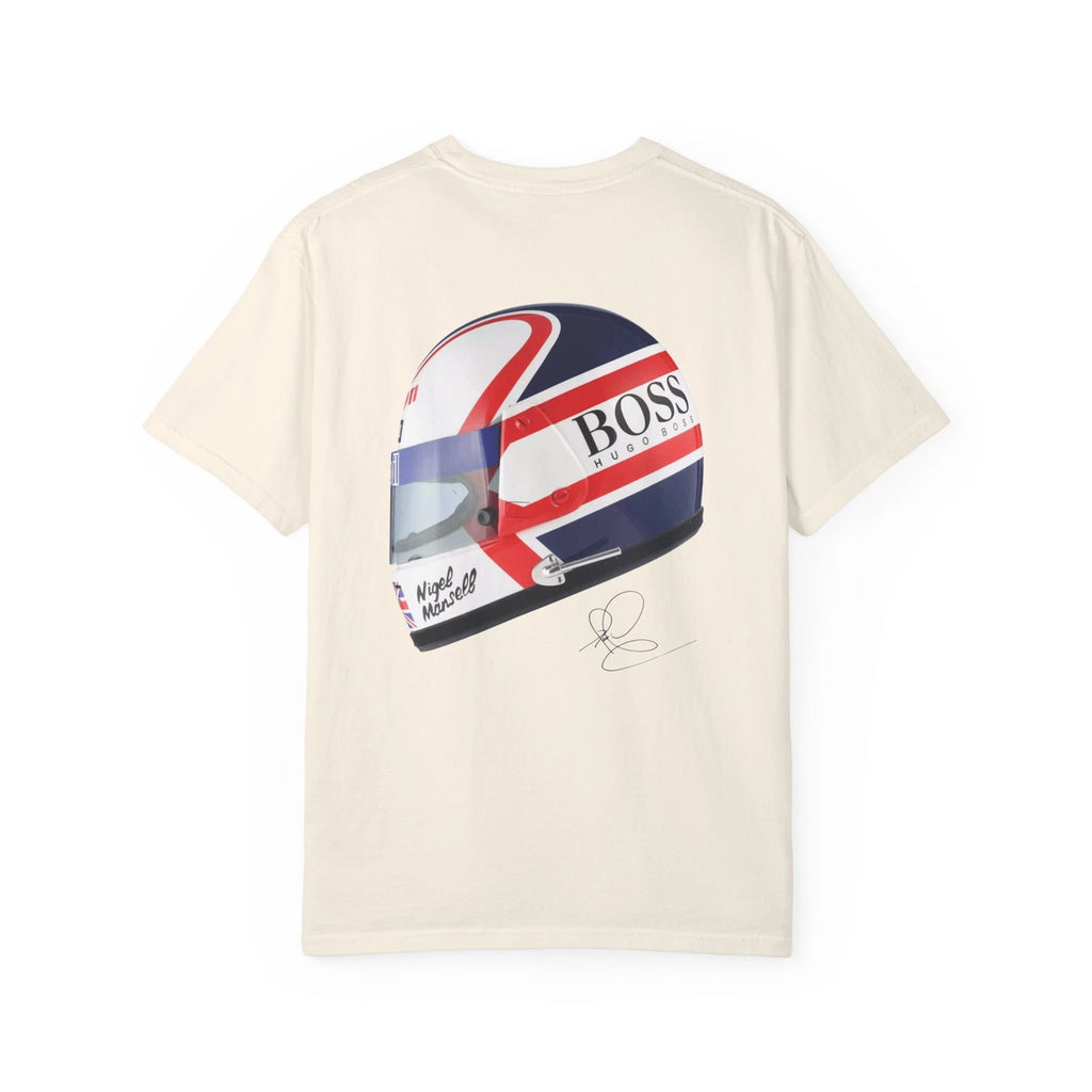 Nigel Mansell Helmet Formula One Racing  T-shirt