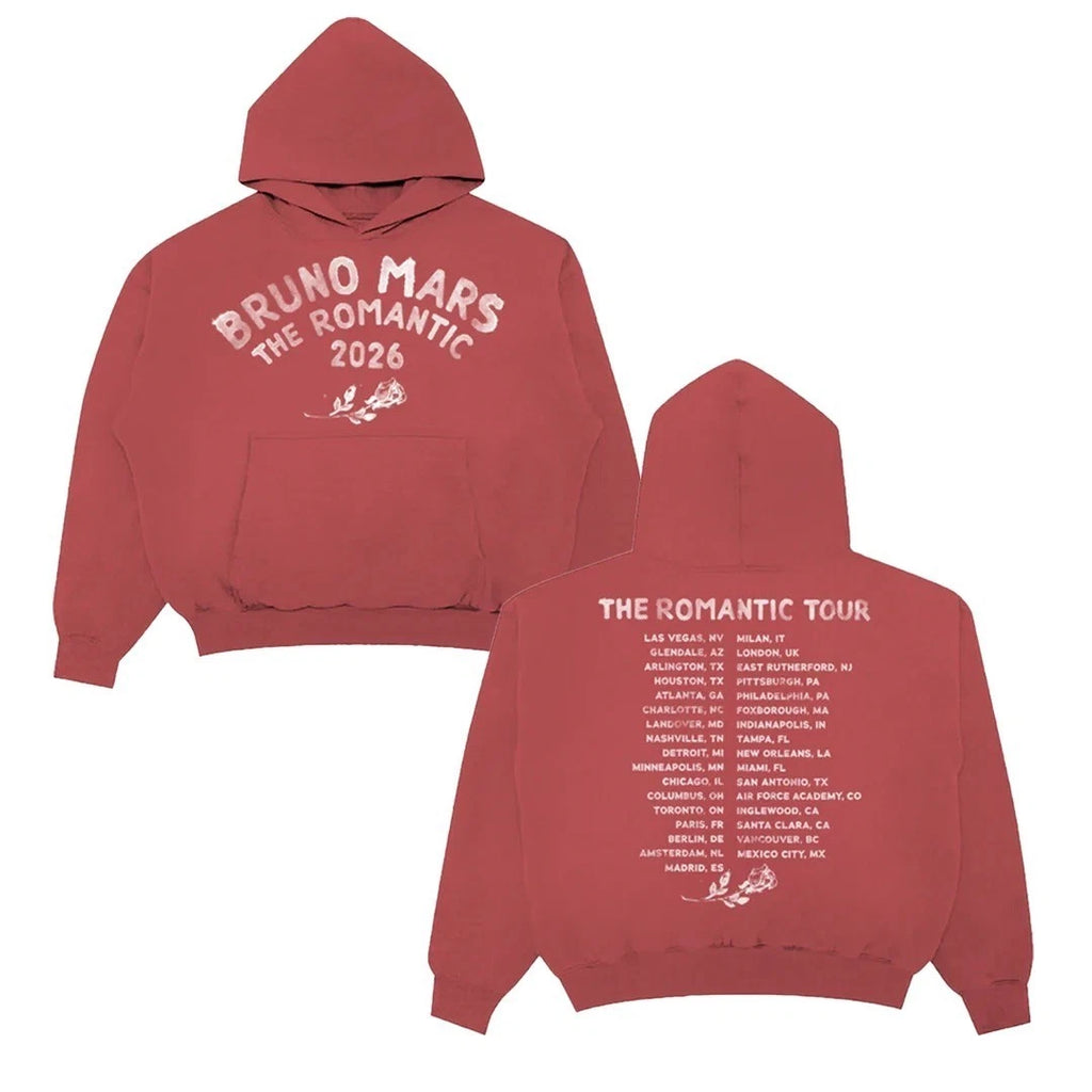 Hot!!1 Bruno Mar 2026 The Romantic Tour Hoodie All Size