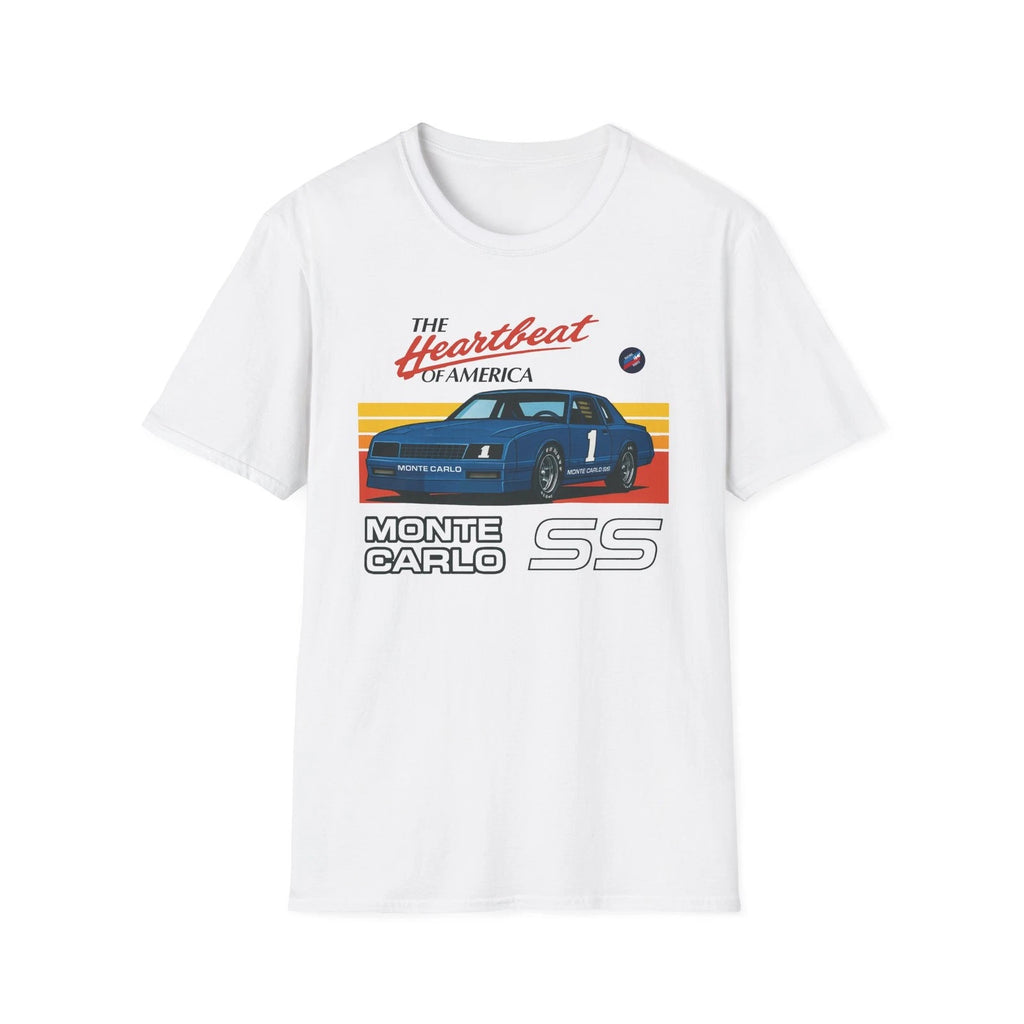 Monte Carlo SS Shirt 80s Retro Chevy Tee Heartbeat of America Gift