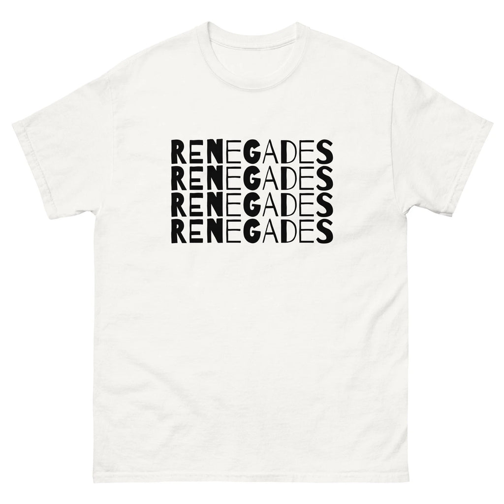 Renegades Bad Ass Sci Fi Superhero Unisex classic cotton white tee shirt t-shirt