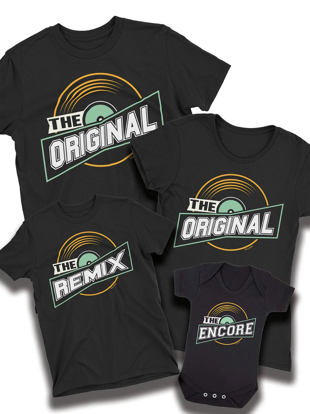 Original Remix Encore Music Matching T-Shirt Family Dad Mum Kids Family Baby