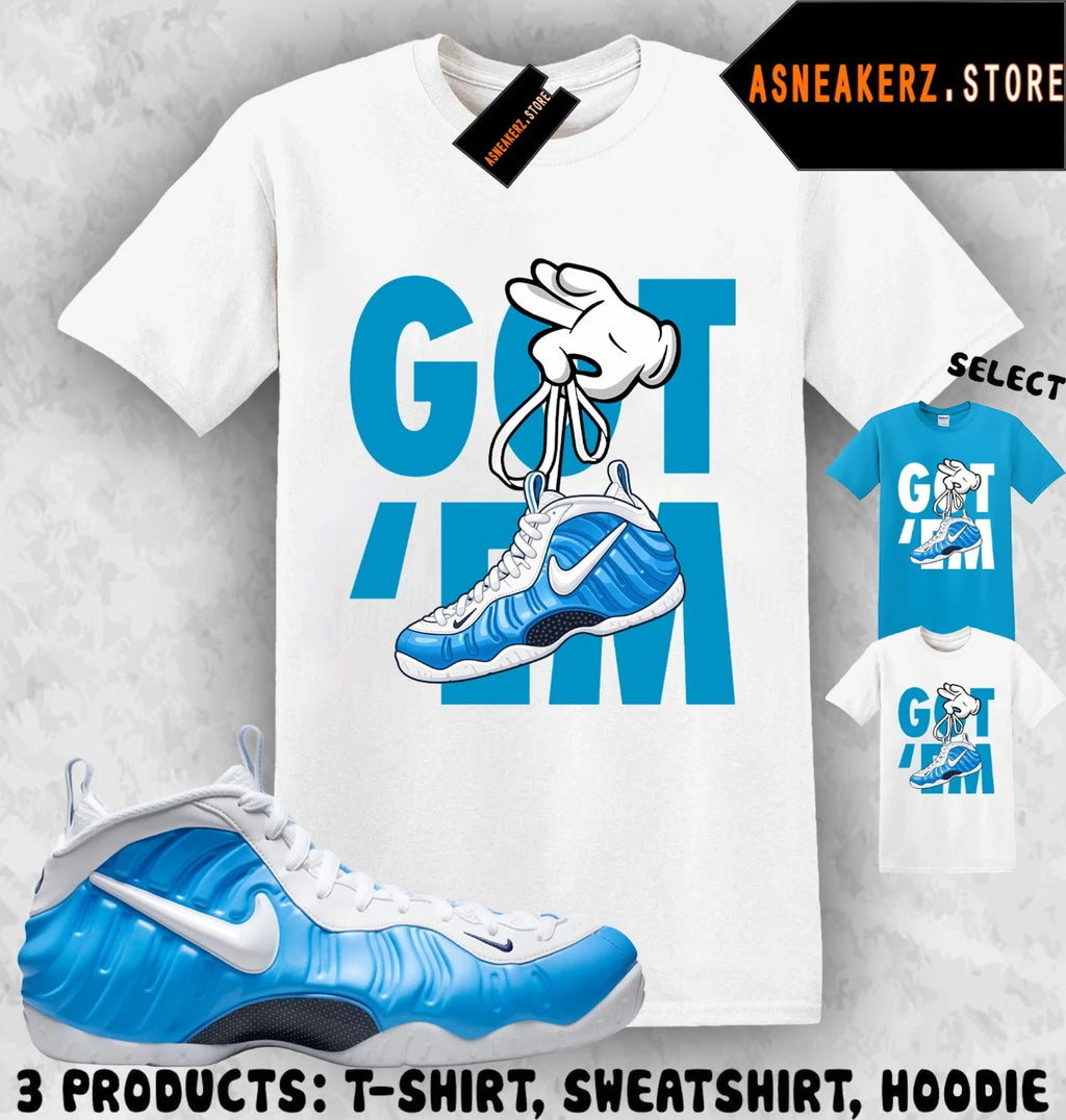 Shirt Matching Foamposite Pro University Blue Match Sneaker Sneakerhead Got Em
