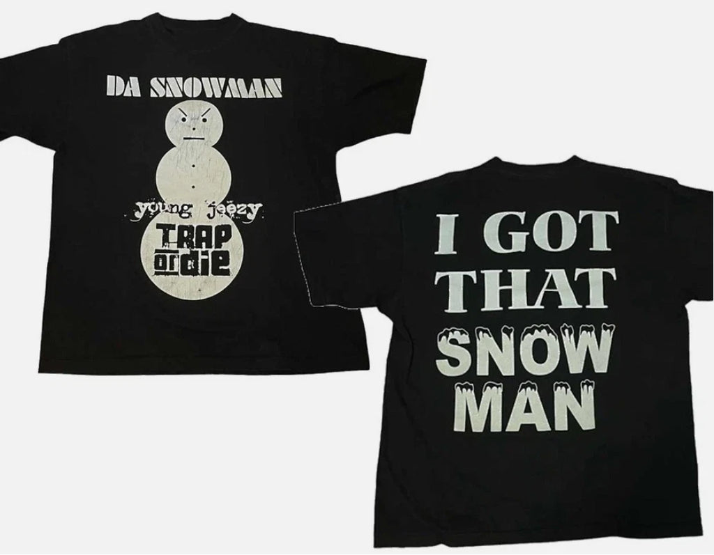 Christmas gift Young Jeezy Snowman Mens Short Sleeve Men S-5XL