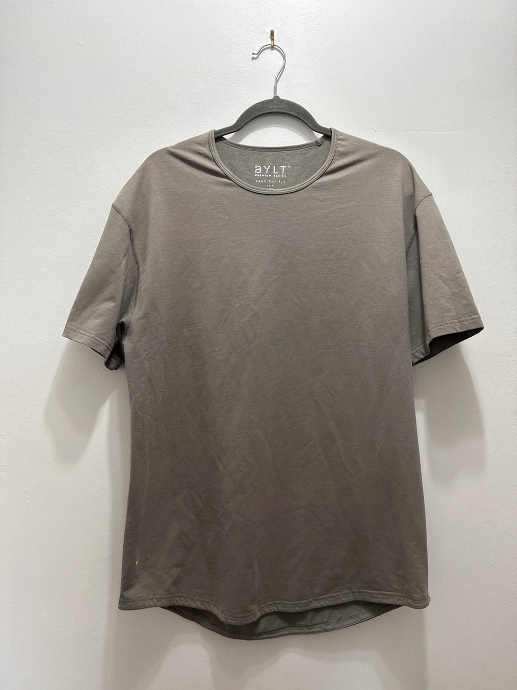 BYLT premium basics drop cut shirt XL olive