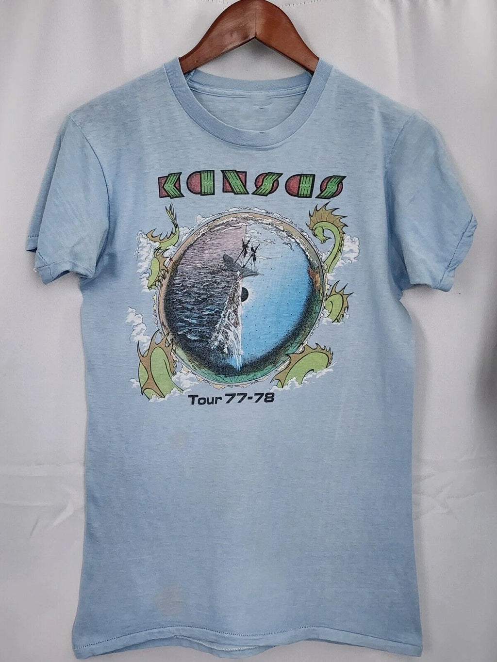 Kansas Band Gift For Fans Blue T-Shirt Cotton All Size S-5XL LL58