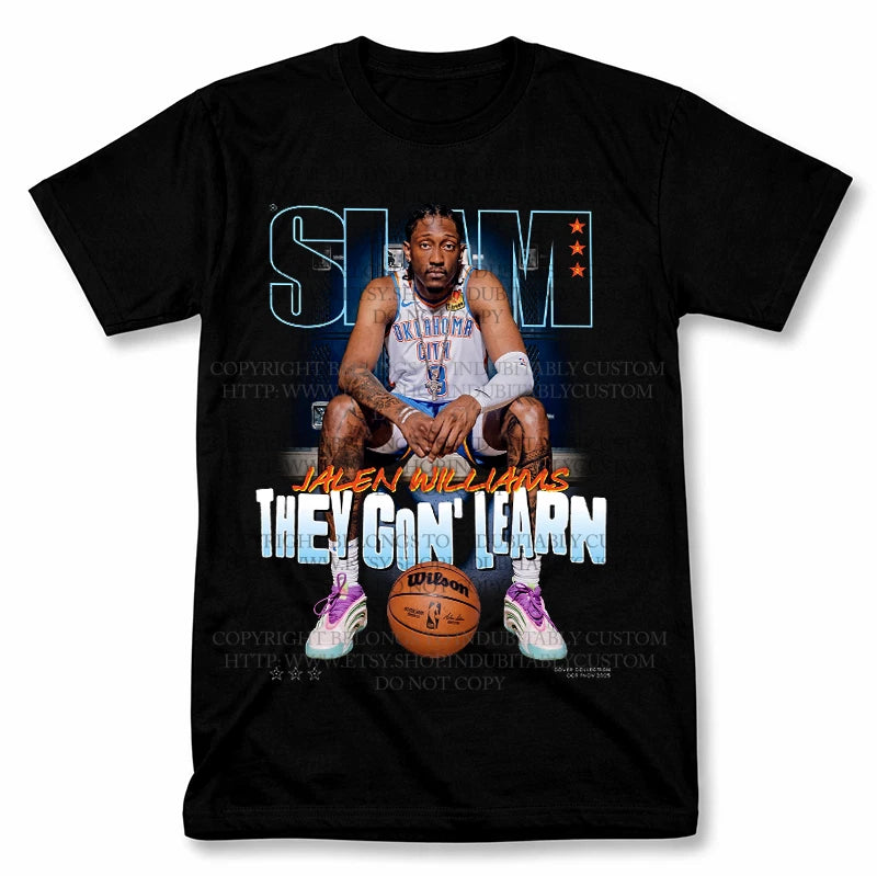 Slam Jalen Williams OKC Thunder Graphic T Shirt Vintage Tee
