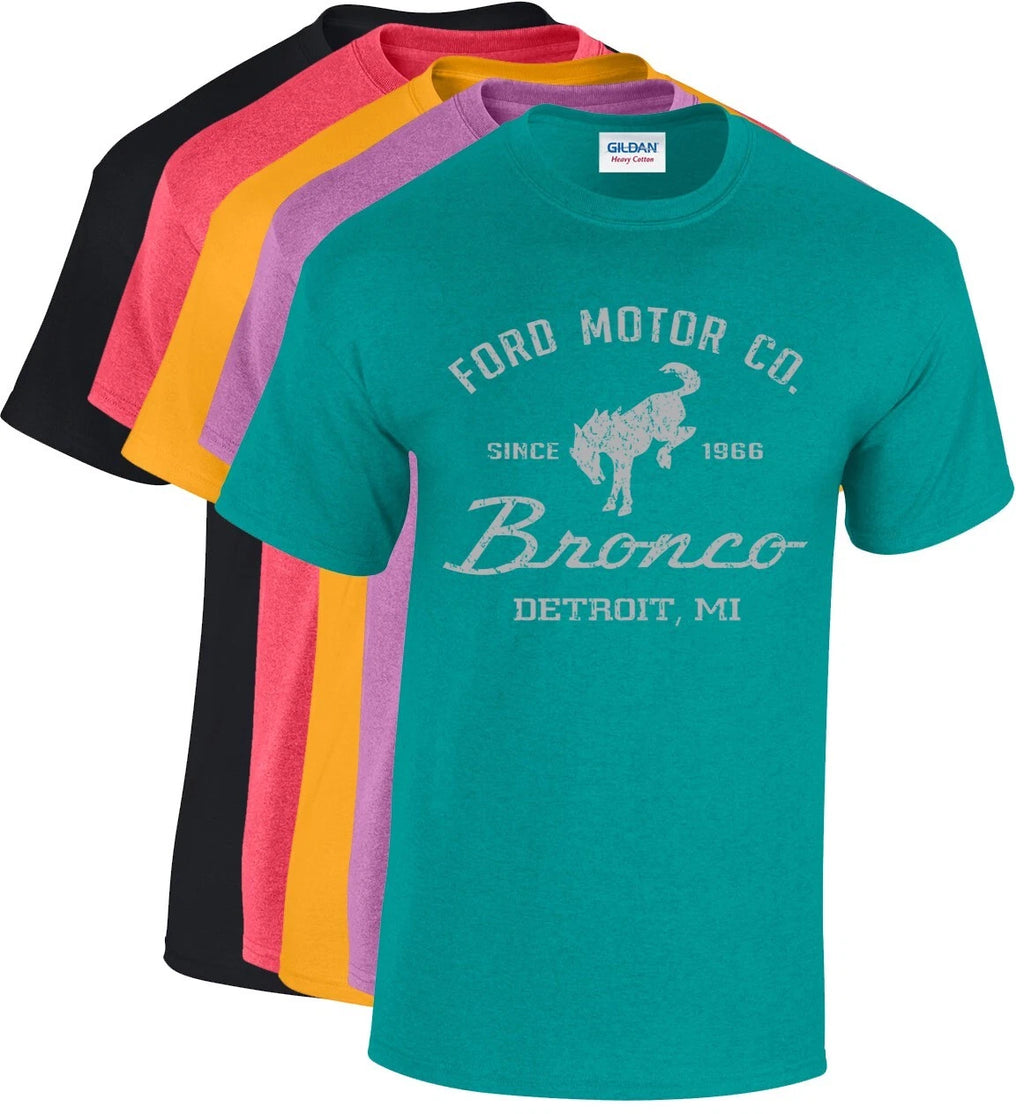 Ford Bronco T-shirt Clothing Bronco Parts Accessories Gifts Mens Graphic Tees