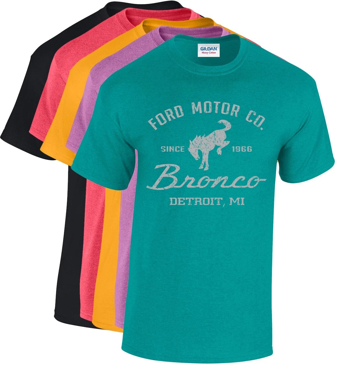 Ford Bronco T-shirt Clothing Bronco Parts Accessories Gifts Mens Graphic Tees