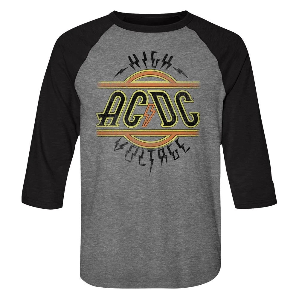 AC/DC High Voltage 3/4 Sleeve Raglan T-Shirt