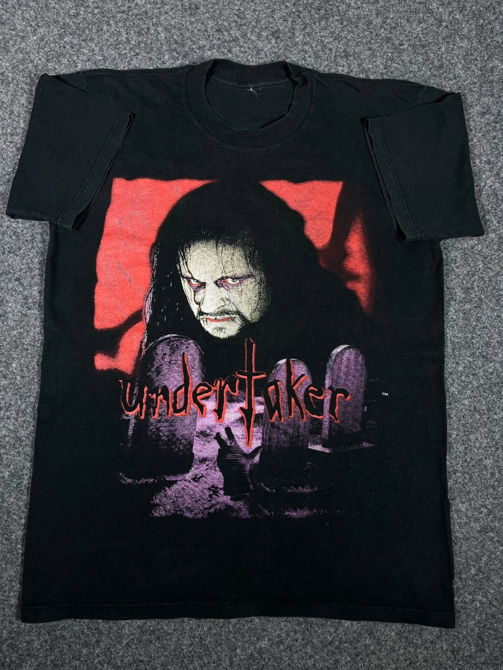 Vintage 1997 WWF The Undertaker See You On The Other Side T Shirt Black Size M L