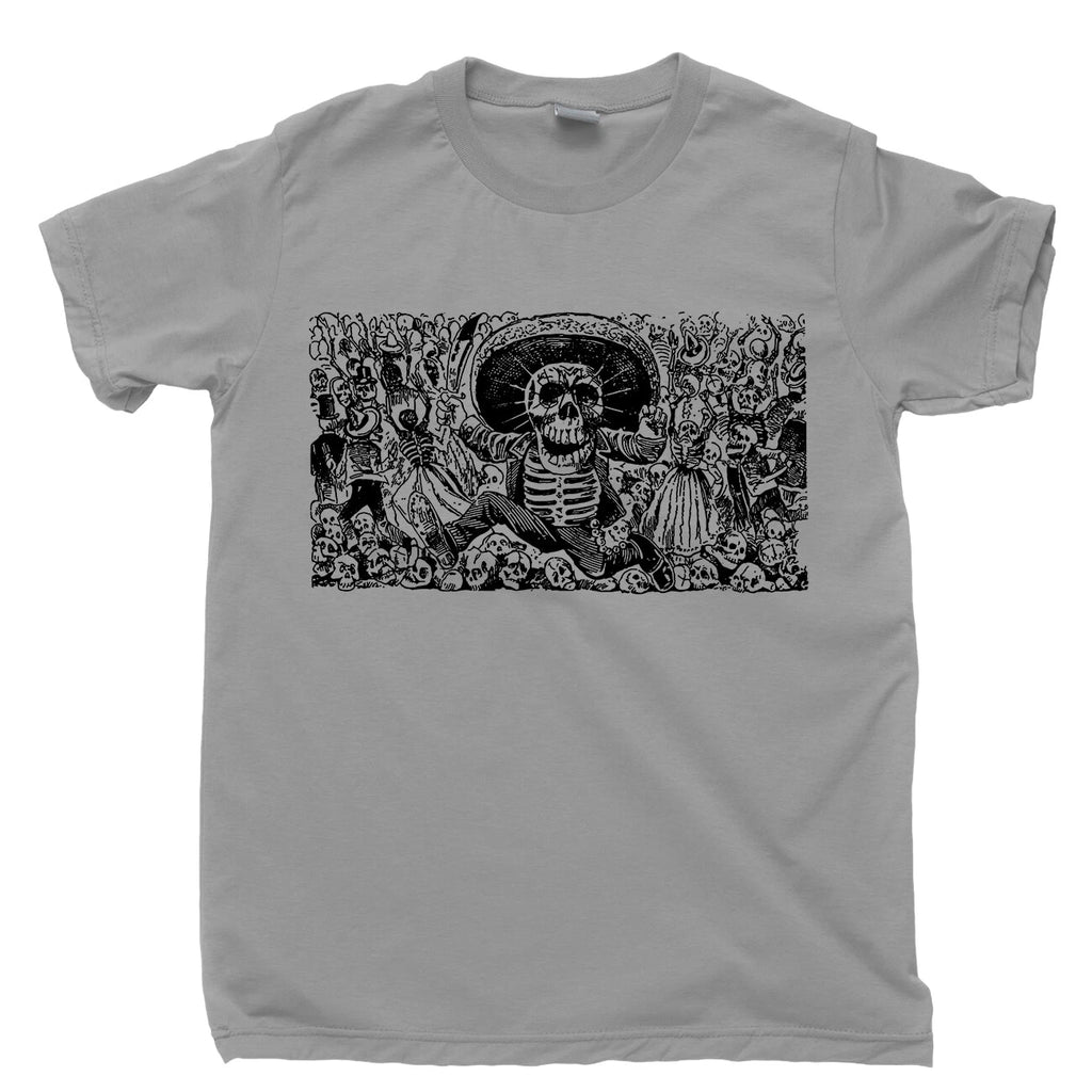 Jose Guadalupe Posada T Shirt Day Of Dead Mexican Hispanic Artist Mariachi Tee
