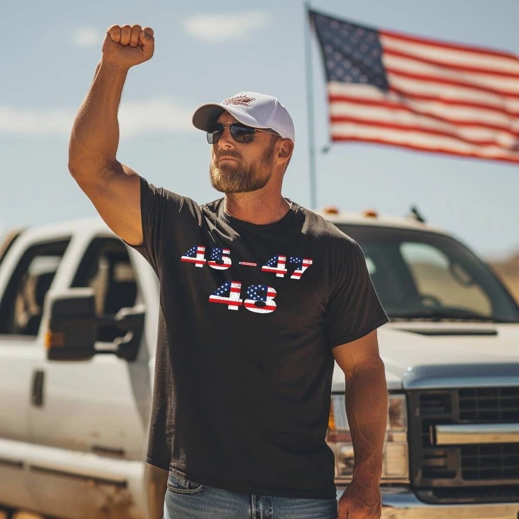 Trump 2024 2028 MAGA 45 47 48 Take America Back Eagle Tee Legend Flag T-Shirt