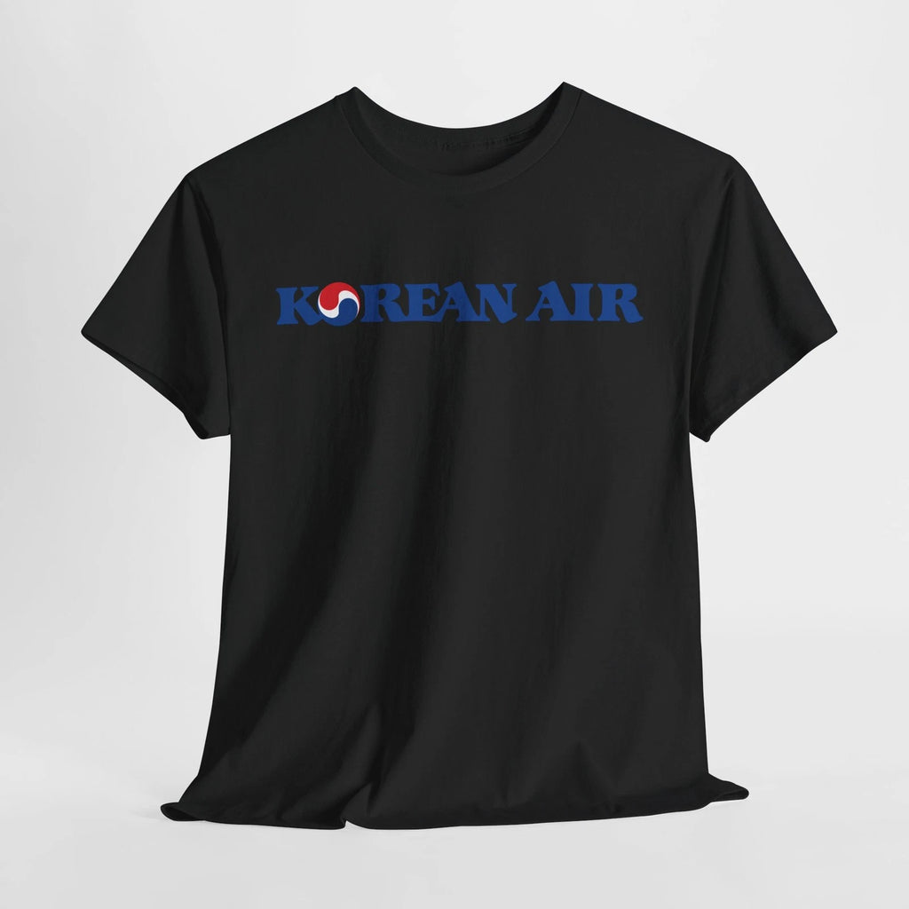 Korean Air Airlines Logo T-Shirt  Vintage Aviation Retro Airline Tee S-5XL