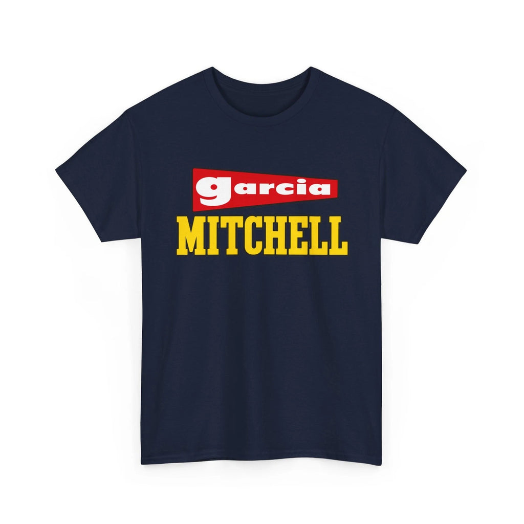 Garcia Mitchell Vintage Retro Fishing Tackle Rod Classic Reels Logo T-Shirt