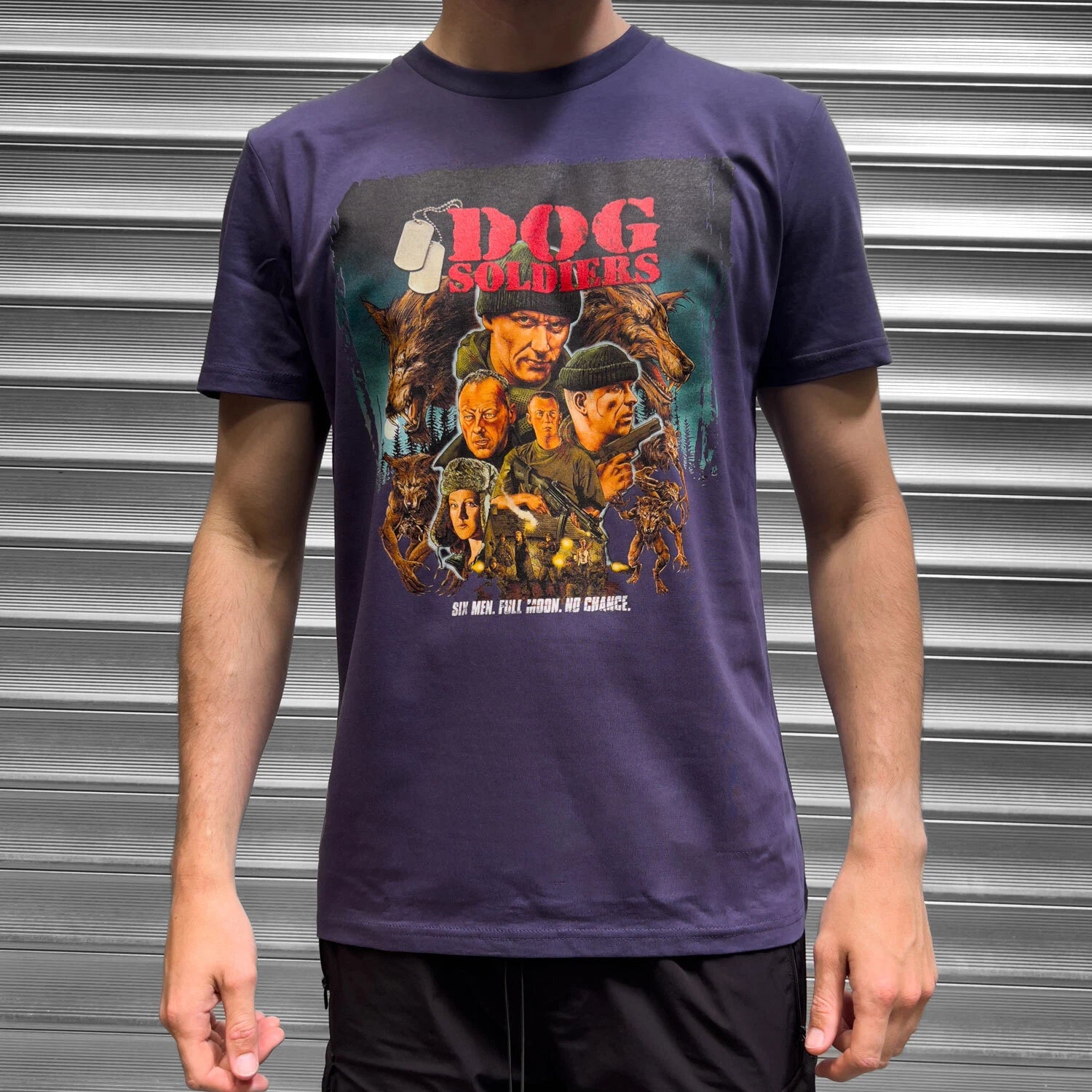 Mens Dog Soldiers Movie Poster T Shirt Horror Classic Retro Werewolves Slasher
