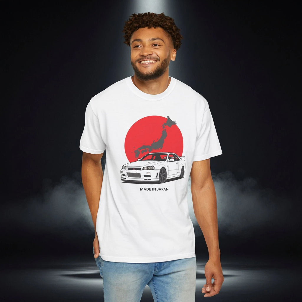 GTR R34 Japanese JDM Sports Car Retro Flag T-Shirt